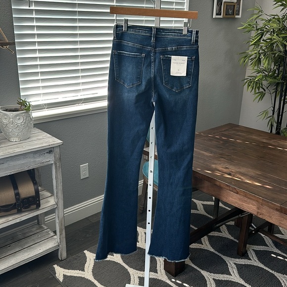 Flying Monkey High-Rise Split Hem Flare - Picture 4 of 5